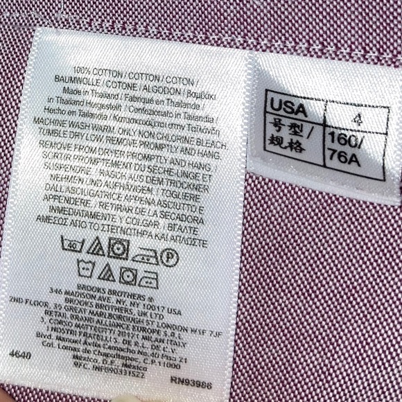 Rare Brooks Brothers 346 Button Down EUC Sz 4 - Picture 11 of 13